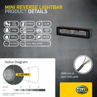 HELLA Black Magic Edgeless Pro Mini 7 inch Achteruitrijlamp | 500 lumen