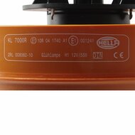 HELLA KL7000 12V oranje zwaailamp | pijpsteun