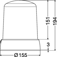 Hella Halogeen Zwaailamp Oranje KL7000 24V | 2RL 008 061-111