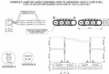 Horpol LED Dagrijverlichting Set Met 4 LED's 12/24V | LDR-2106