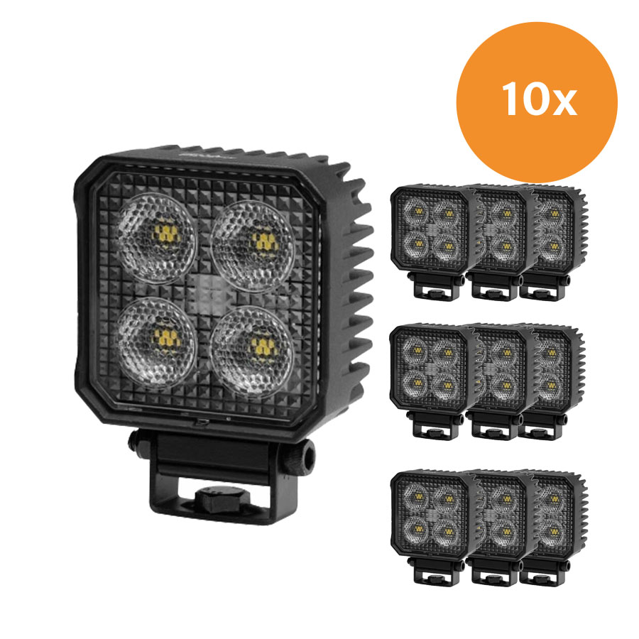 Voordeelset 10x Hella TS1700 LED Werklamp 24W