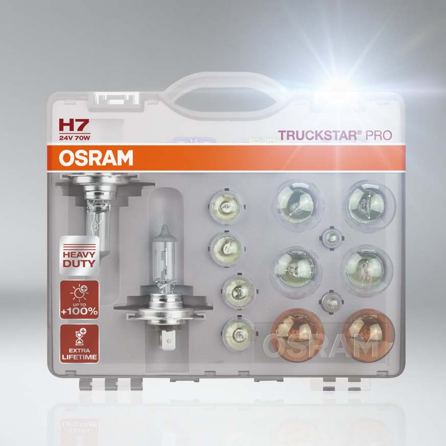 Osram H7 Truckstar Pro Set Reservelampen 24V Truck