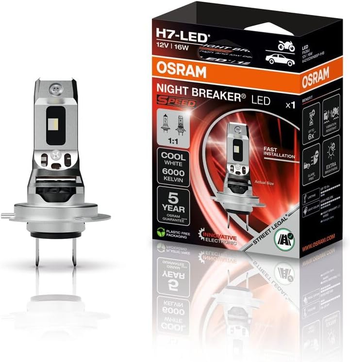 Osram Night Breaker LED H7 Speed 450 Street Legal | +450%