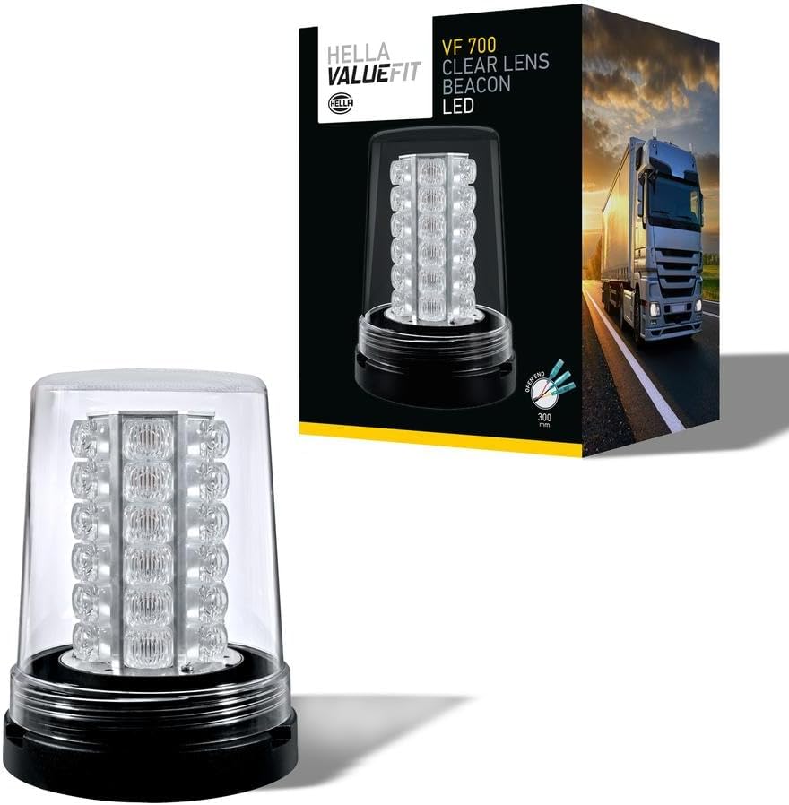Hella VF700 LED Zwaailamp Oranje  12-24V | Transparant