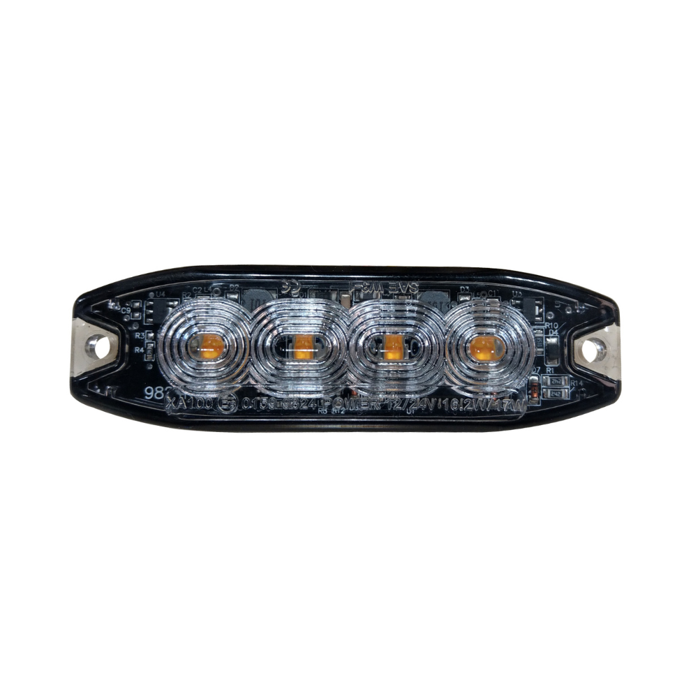 LED Flitser Oranje 12-24V | 4-LED
