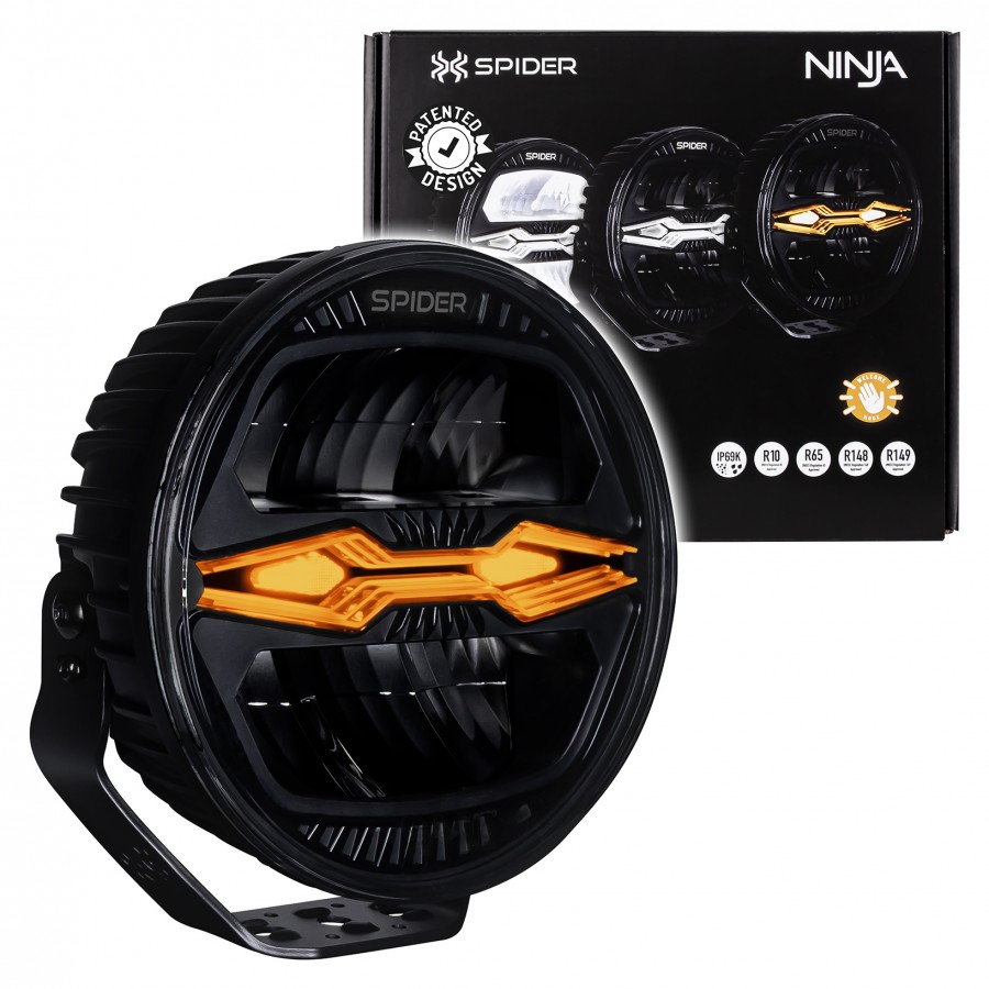 X-Spider Ninja LED Verstraler Rond | DRL + LED Flitser
