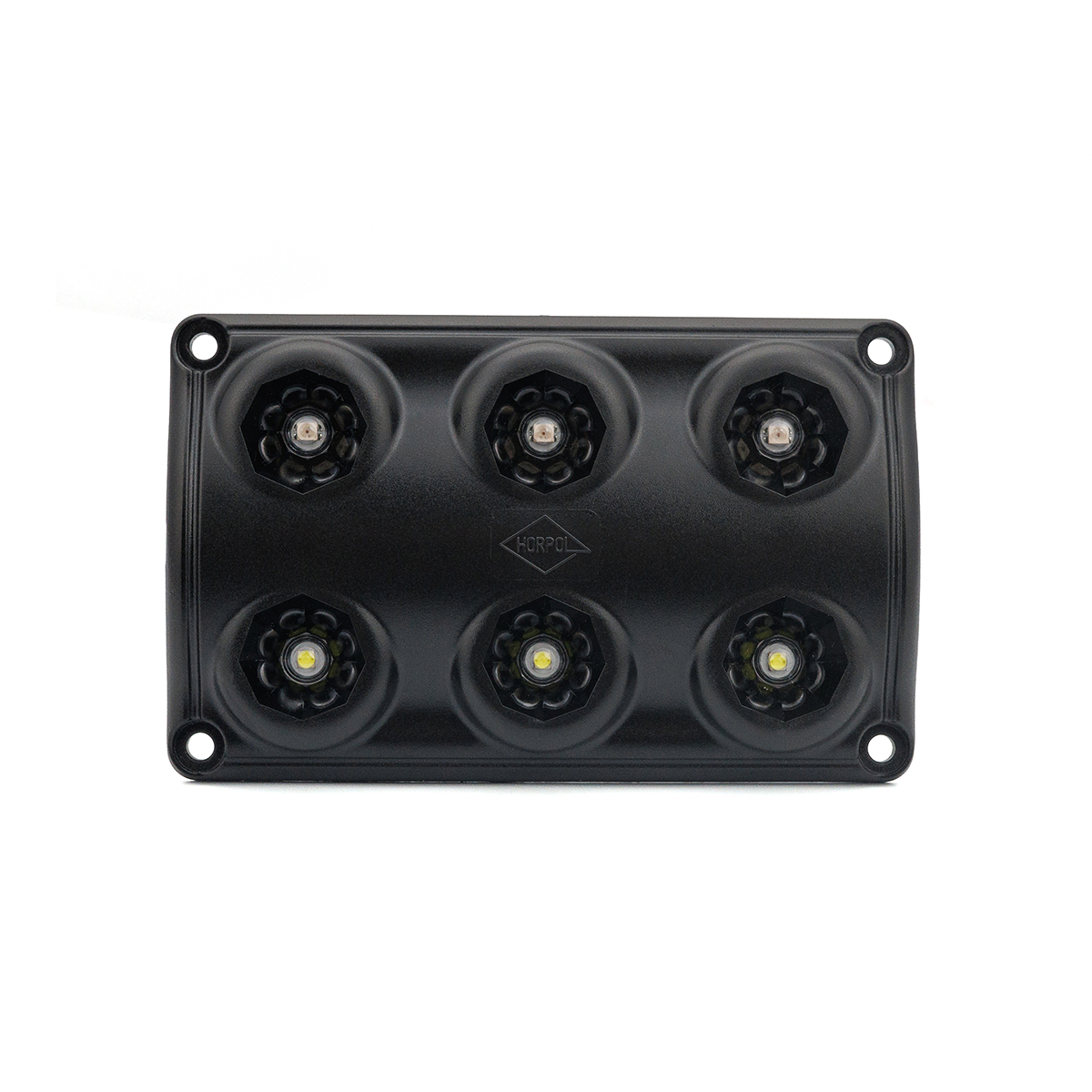 Horpol LED Interieurlamp Zwart 12-24V | Wit + Rood