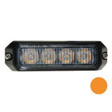 LED flitser 4-voudig compact Oranje_