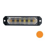 LED flitser 6-voudig ultra flat Oranje_