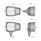 LED Koplamp Met Richtingaanwijzer AMP-Superseal Links K7_