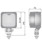 LED werklamp breedstraler 2500LM + Deutsch-DT_