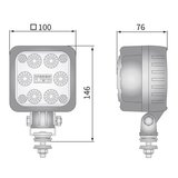 LED Werklamp Breedstraler 1500LM + Kabel_