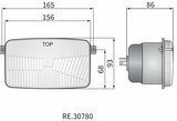 Koplamp H4 156x93x86 Inclusief 12V Lampjes_