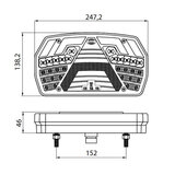 Led Achterlicht Rechts 6 Functies + Dynamische richtingaanwijzer_
