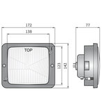Wesem Inbouw Koplamp 172x142 + Frame_
