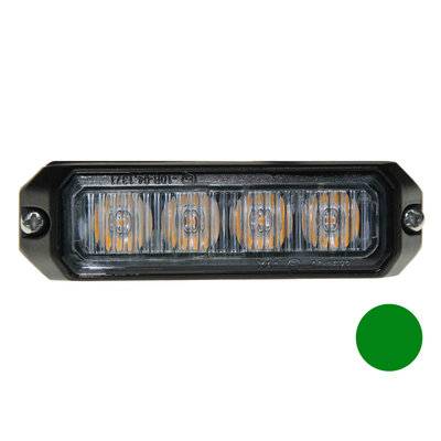 LED flitser 4-voudig compact Groen