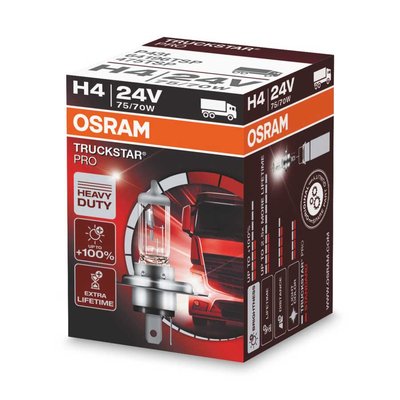 Osram H4 Halogeenlamp 24V 75/70W P43t Truckstar Pro