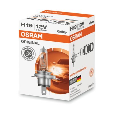 Osram H19 Halogeenlamp 12V Original Line PU43t-3