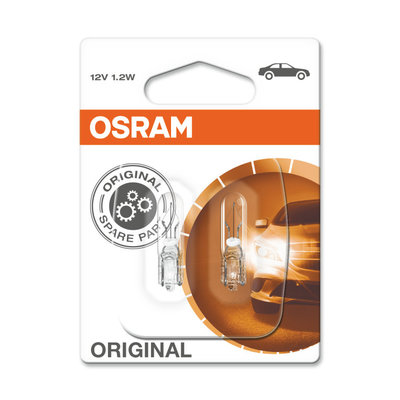 Osram Gloeilamp 12V W2x4.6d Original Line 2 Stuks