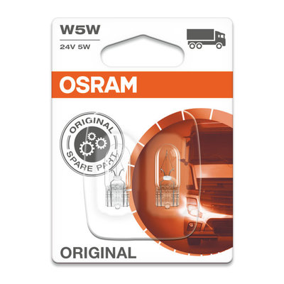 Osram Gloeilamp 24V Original Line W5W W2.1x9.5d 2 Stuks