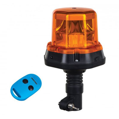Horpol LED Flitslamp + Afstandsbediening DIN-Steun Oranje LDO 2279