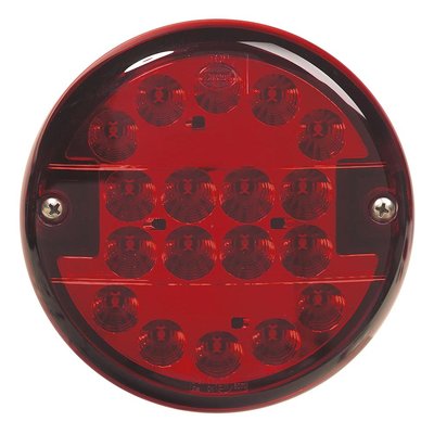 LED mistlamp rond 9-33V Rode Lens