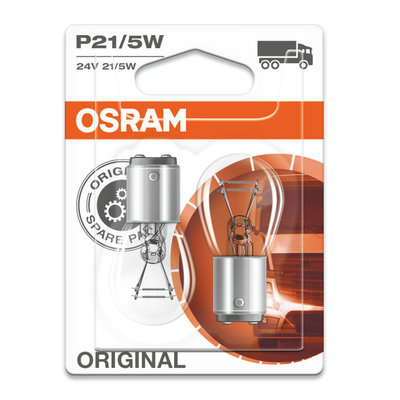 Osram Gloeilamp 24V Original Line P21/5W, BAY15d 2 Stuks