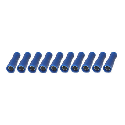 Rondstekerhuls Geïsoleerd Blauw (1.5-2.5mm)