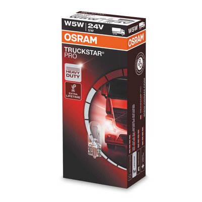Osram W5W Gloeilamp 24V 5W W2.1x9.5d Truckstar Pro 10 Stuks