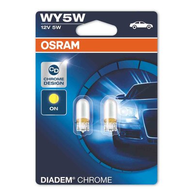 Osram WY5W Gloeilamp 12V 5W W2.1x9.5d Diadem Chrome 2 stuks