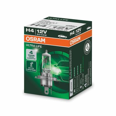Osram H4 Halogeenlamp 12V 60/55W P43t Ultra Life