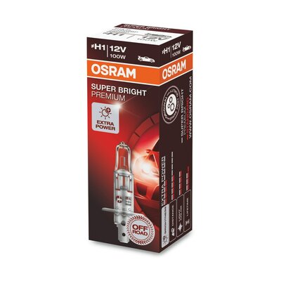 Osram H1 Halogeenlamp 12V 100W Super Bright Premium P14.5s