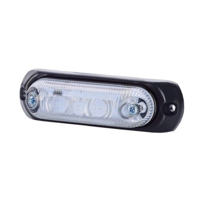 Horpol LED Markeringslamp Wit Ovaal + Rubber Opbouw LD-377