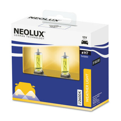 Neolux H7 Halogeen Lamp Geel 12V 55W PX26d 2 Stuks