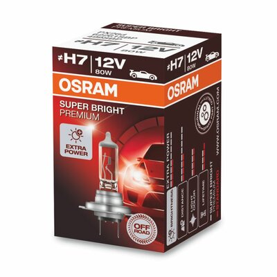 Osram H7 Halogeenlamp 12V 80W Super Bright Premium PX26d