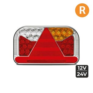 Fristom FT-170 LED Achterlicht + Kentekenverlichting Kabel Rechts