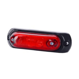 Horpol LED Markeringslamp Rood Ovaal + Rubber Opbouw LD-379