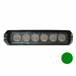 LED flitser 6-voudig compact Groen