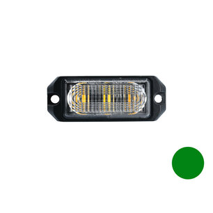 LED flitser 3-voudig ultra flat Groen