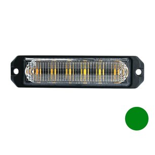 LED flitser 6-voudig ultra flat Groen