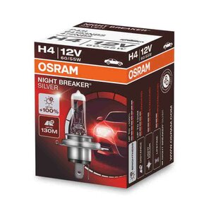 Osram H4 Halogeenlamp 12V 60/55W P43t Night Breaker Silver