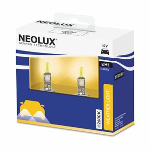 Neolux H1 Halogeen Lamp Geel 12V P14.5s 2 Stuks