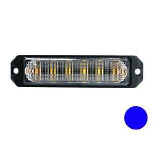 LED flitser 6-voudig ultra flat Blauw