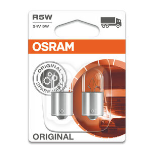 Osram Gloeilamp 24V Original Line R5W, BAY15d 2 Stuks