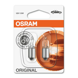 Osram Gloeilamp BA9s 12V Original Line 2 Stuks