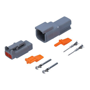 Deutsch-DTM 2-Pins Connector Set Male + Female