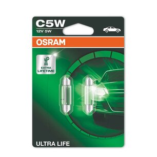 Osram Gloeilamp C5W 12V 5W Ultra Life SV8.5-8 2 Stuks