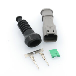 Male Deutsch-DT 2-pins connector + Rubber