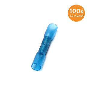 Kabelschoenen Met Krimpkous Waterdicht Blauw (1.5-2.5mm) 100 Stuks