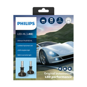Philips H3 LED Koplamp 12/24V 20W 2 Stuks